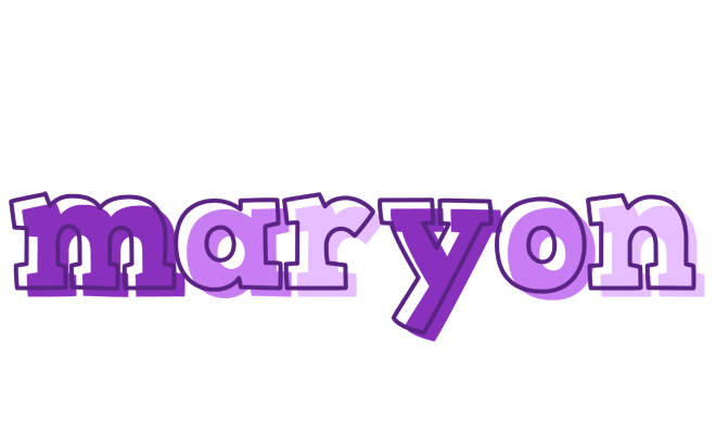 Maryon sensual logo