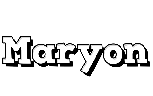 Maryon snowing logo