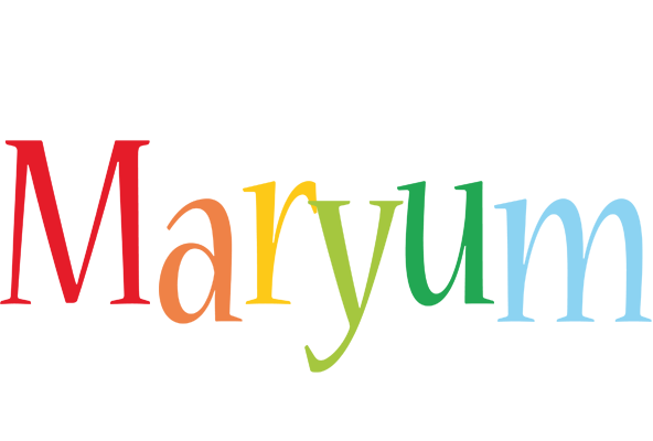 Maryum birthday logo
