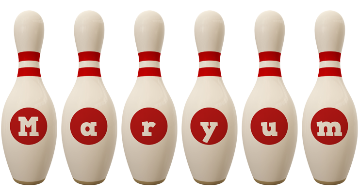 Maryum bowling-pin logo