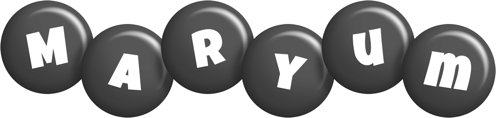 Maryum candy-black logo