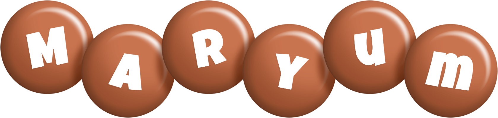 Maryum candy-brown logo