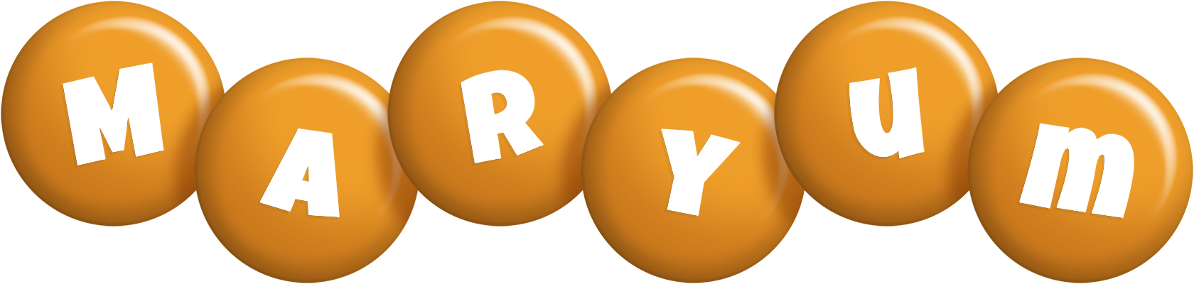 Maryum candy-orange logo
