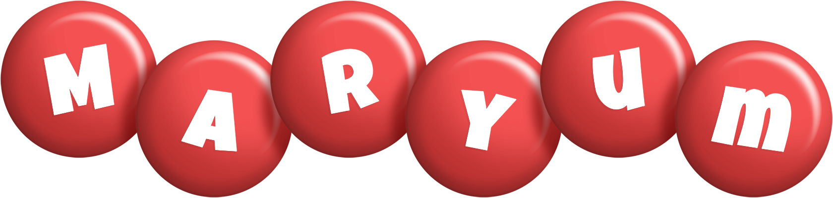 Maryum candy-red logo