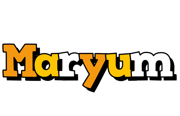 Maryum cartoon logo