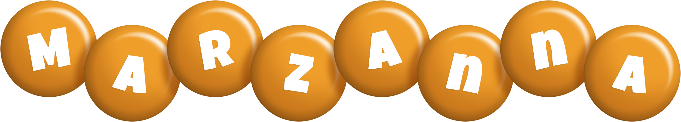 Marzanna candy-orange logo