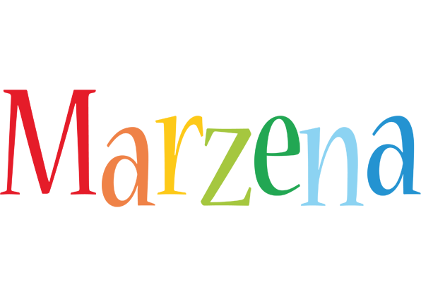 Marzena birthday logo
