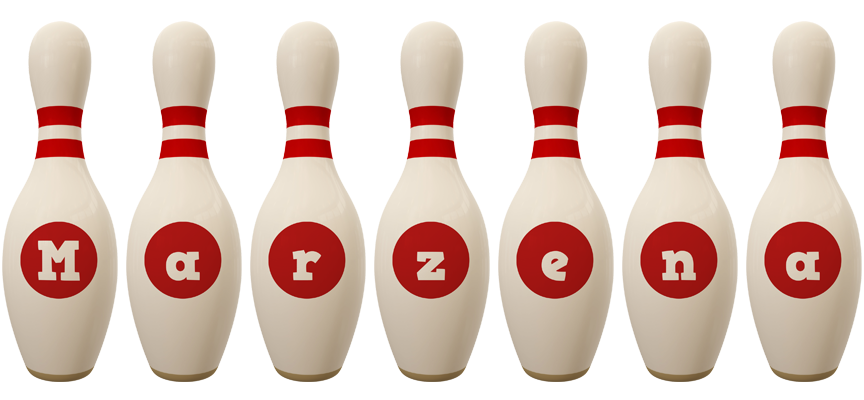 Marzena bowling-pin logo