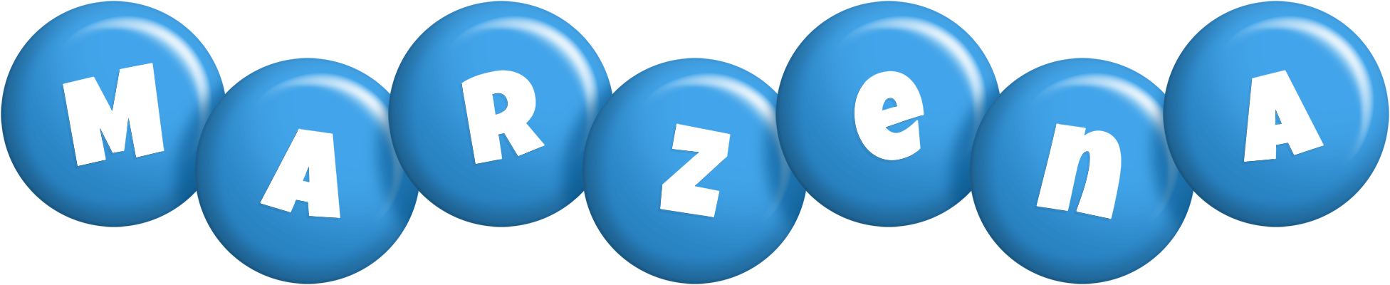 Marzena candy-blue logo