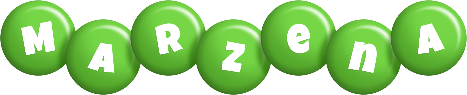 Marzena candy-green logo