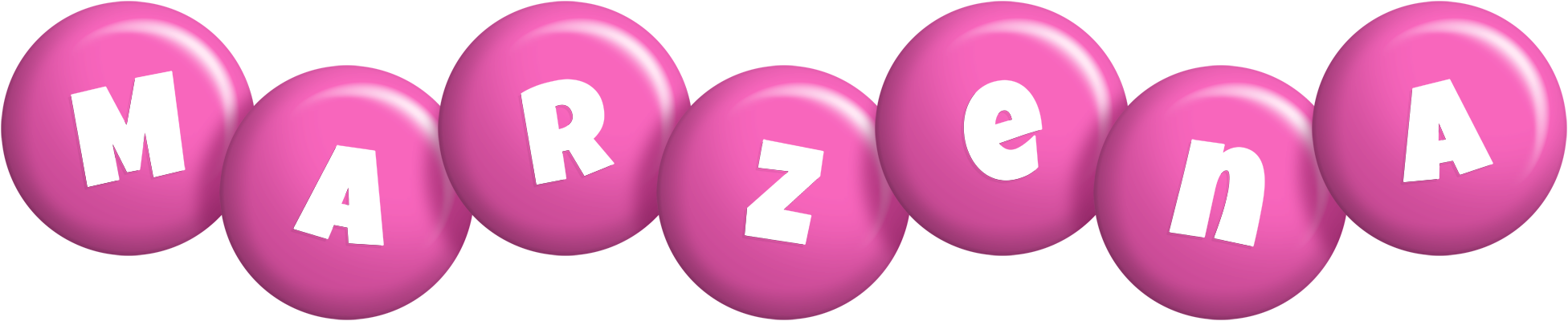 Marzena candy-pink logo