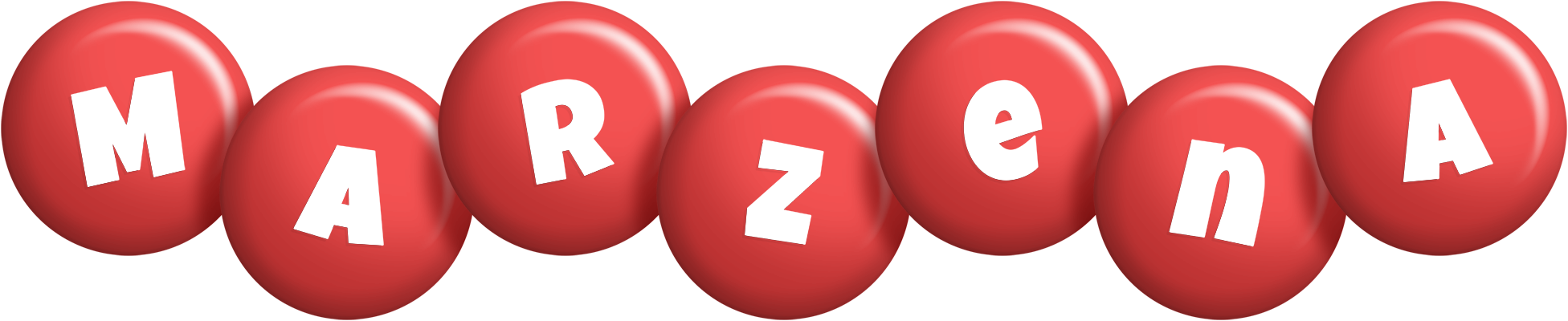 Marzena candy-red logo