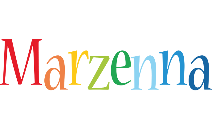 Marzenna birthday logo
