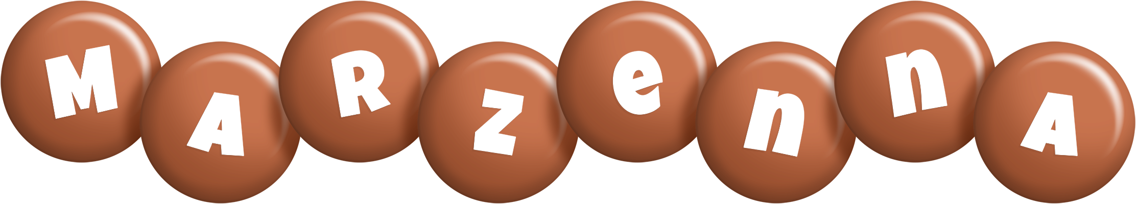 Marzenna candy-brown logo