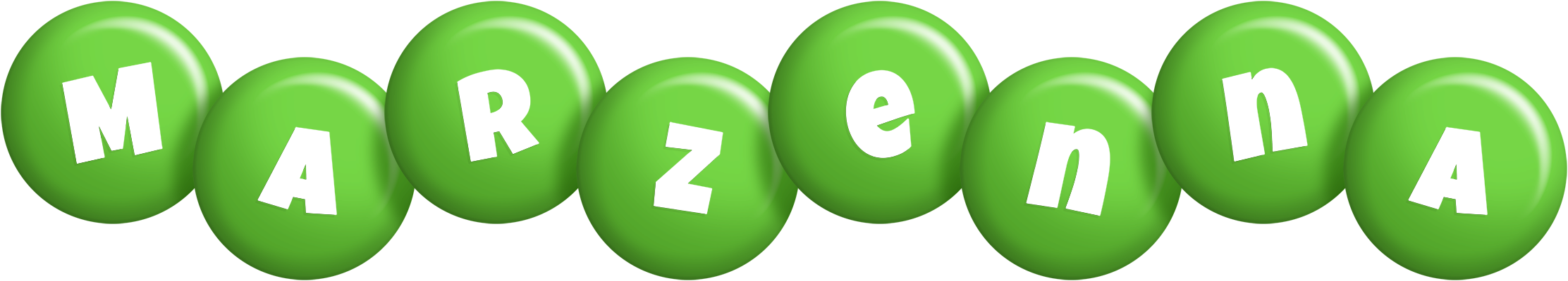 Marzenna candy-green logo