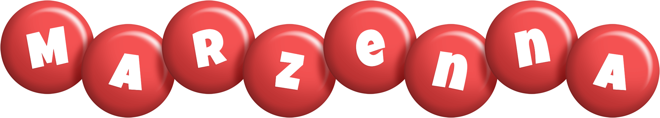 Marzenna candy-red logo