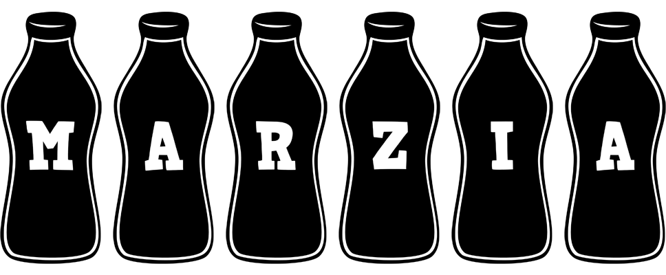 Marzia bottle logo