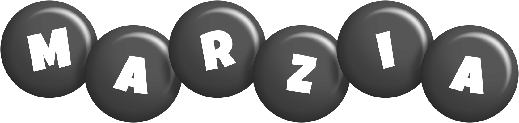 Marzia candy-black logo
