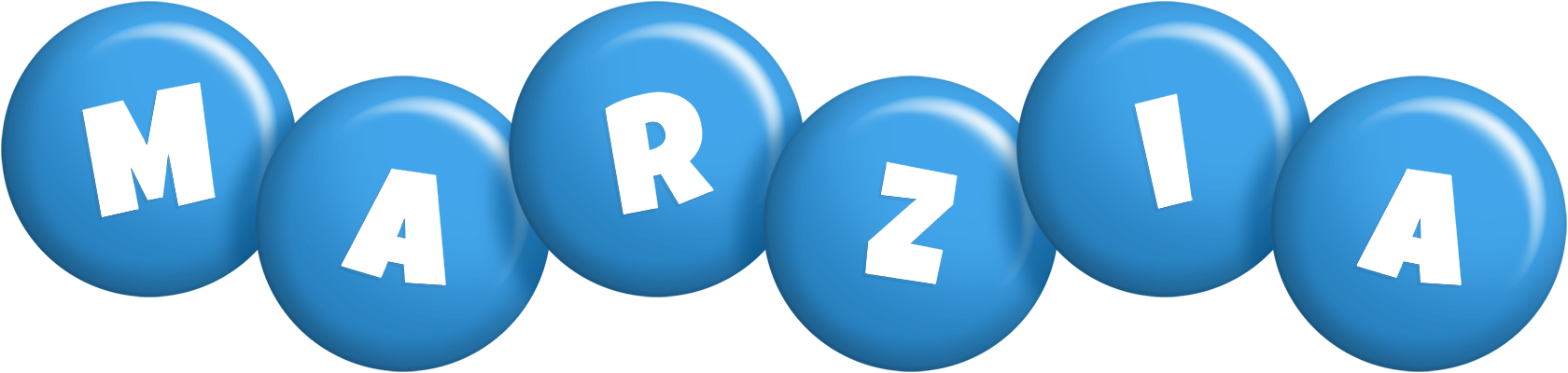 Marzia candy-blue logo
