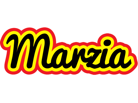 Marzia flaming logo