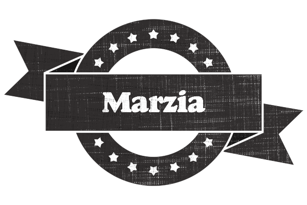 Marzia grunge logo