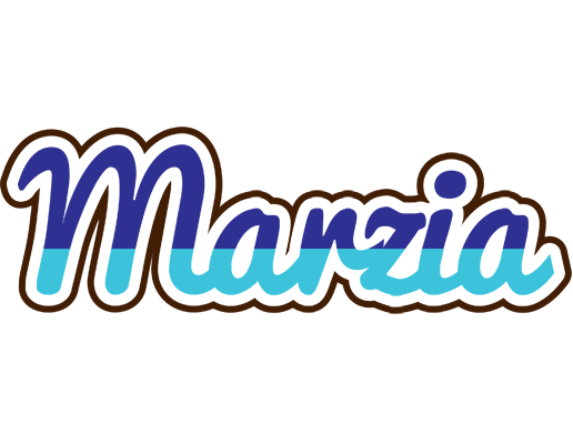 Marzia raining logo