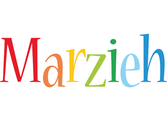 Marzieh birthday logo