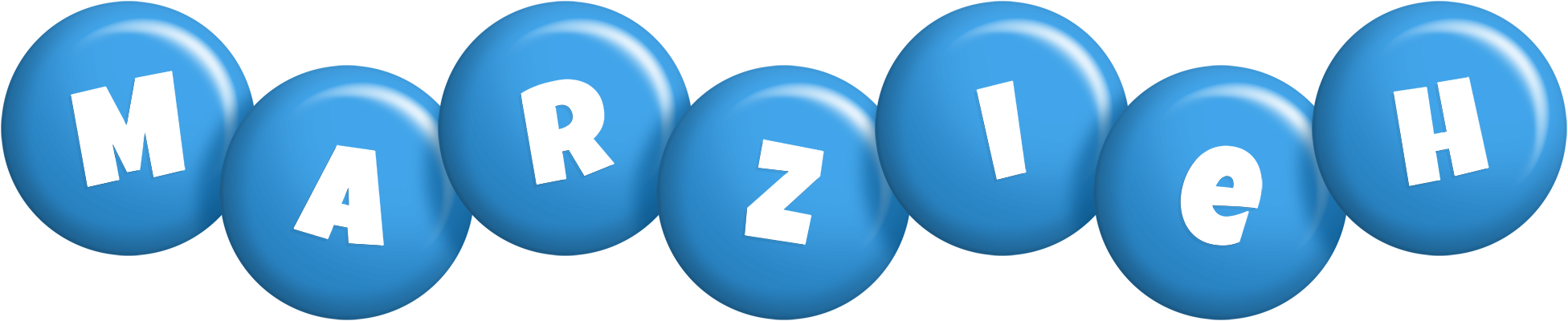 Marzieh candy-blue logo