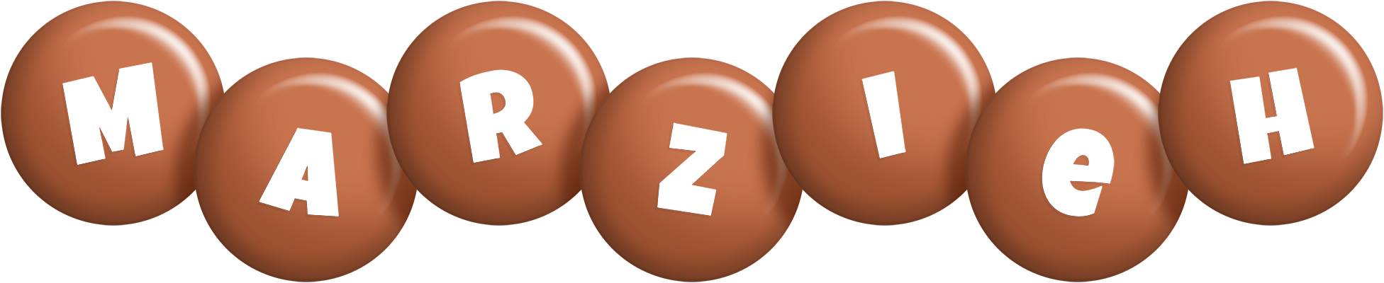 Marzieh candy-brown logo