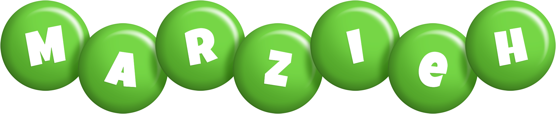 Marzieh candy-green logo