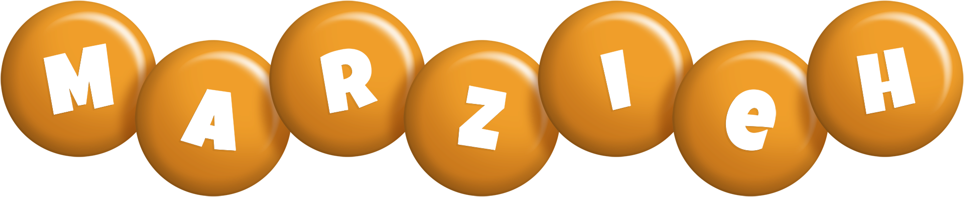 Marzieh candy-orange logo