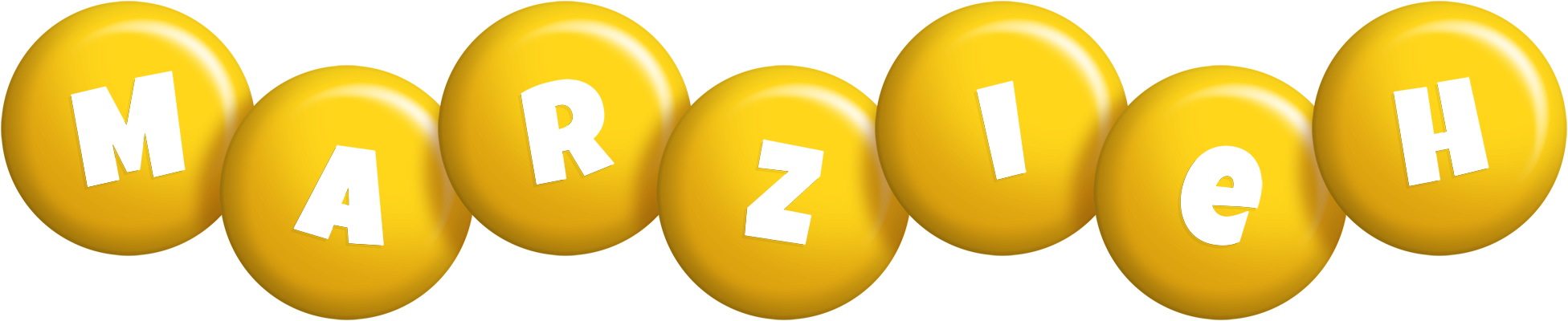 Marzieh candy-yellow logo