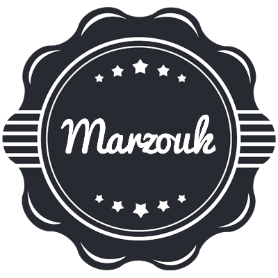 Marzouk badge logo