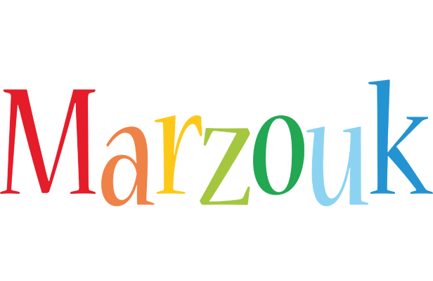 Marzouk birthday logo