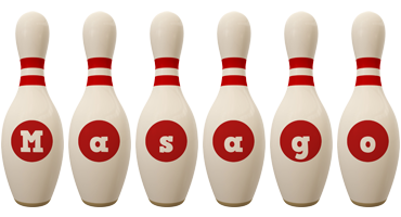 Masago bowling-pin logo