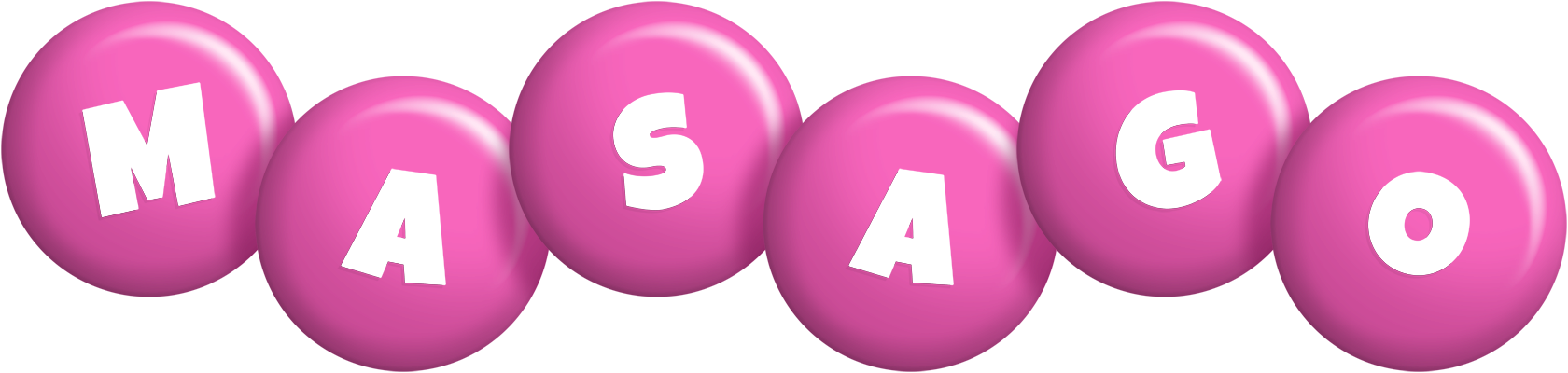 Masago candy-pink logo