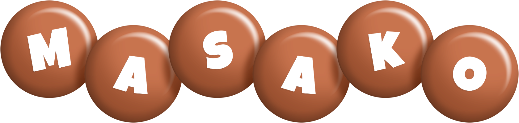 Masako candy-brown logo
