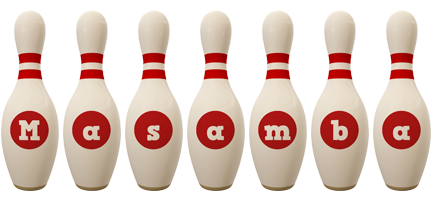 Masamba bowling-pin logo