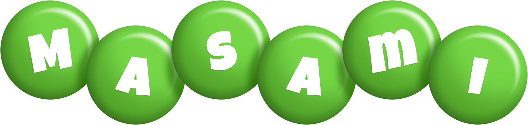 Masami candy-green logo