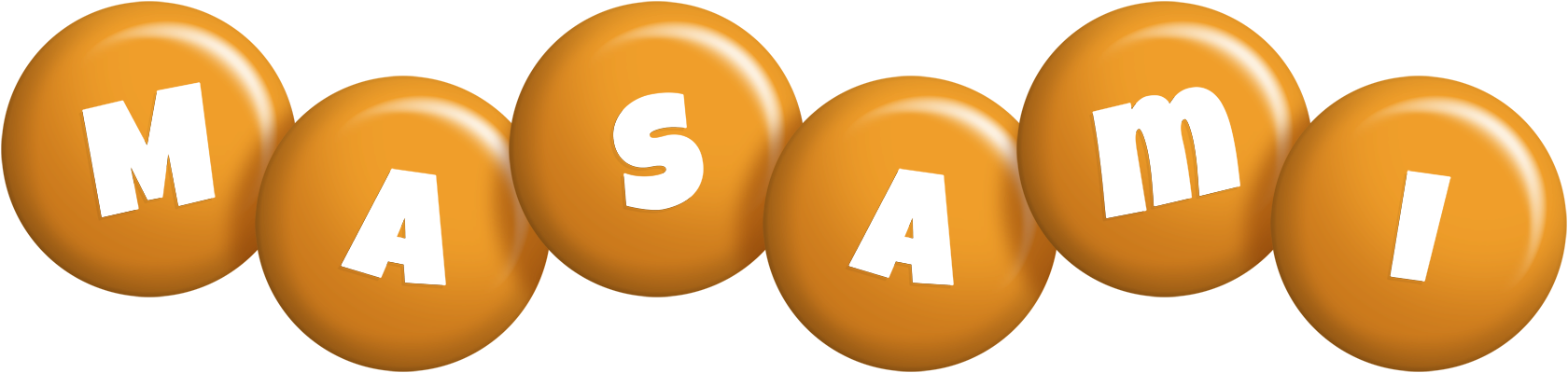 Masami candy-orange logo