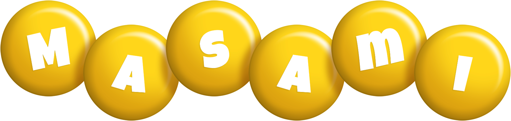 Masami candy-yellow logo