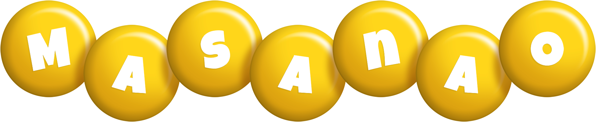 Masanao candy-yellow logo
