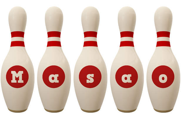 Masao bowling-pin logo