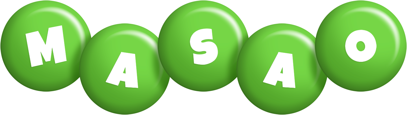 Masao candy-green logo