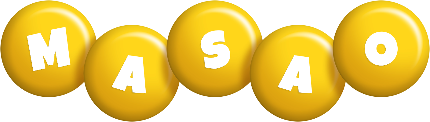 Masao candy-yellow logo