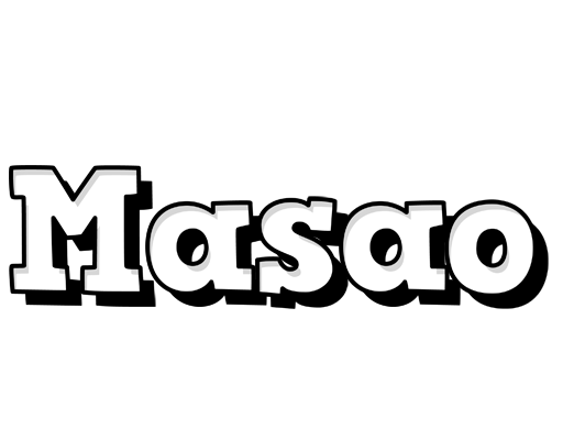Masao snowing logo