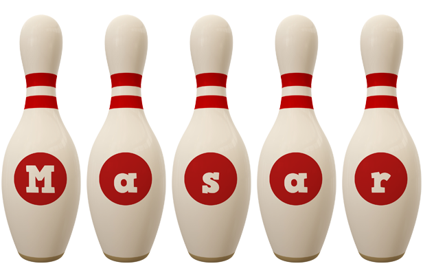 Masar bowling-pin logo