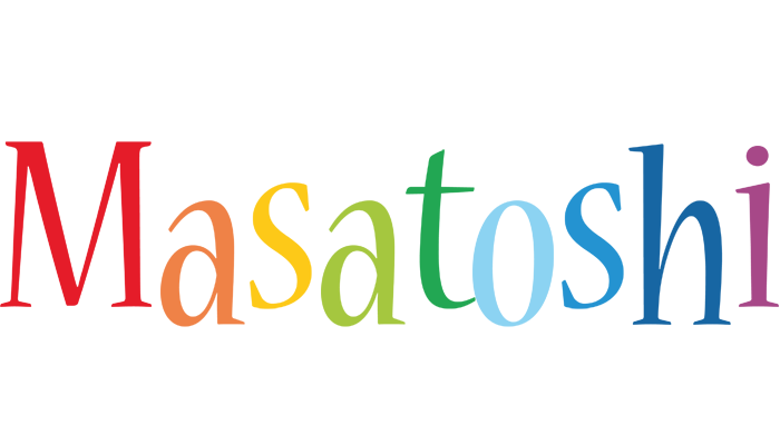 Masatoshi birthday logo