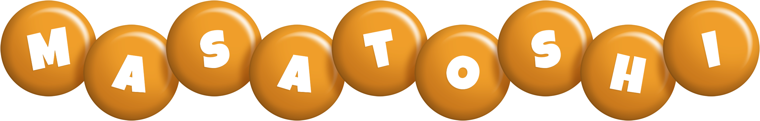 Masatoshi candy-orange logo