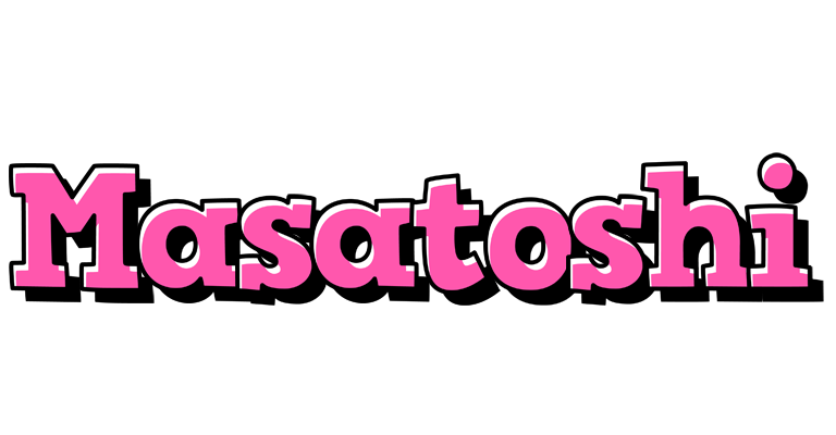 Masatoshi girlish logo